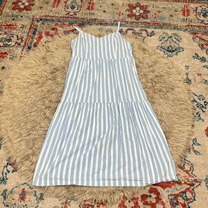 Old Navy Blue and White Striped Mini Dress